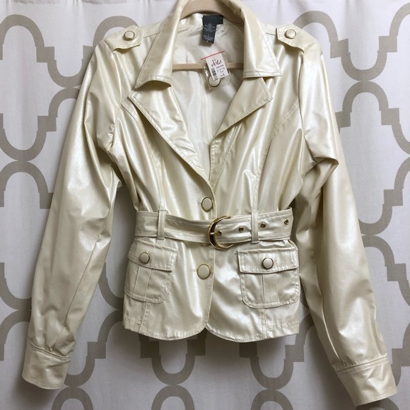 **NWT**Polyurethane Jacket by Dots - Picture 1 of 8